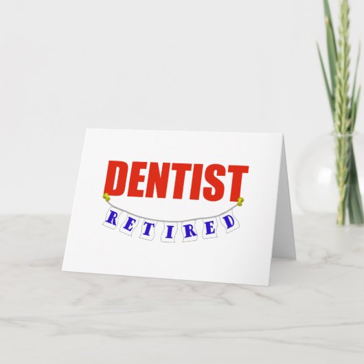 CARTE DENTISTE RETRAITÉ (Devant)