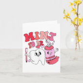 Carte Dentiste Saint-Valentin Menthe Pour être Brosse à  (Fleur jaune)