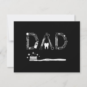 Carte Dentiste vintage Papa Père grand-père Fête des pèr