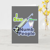 Carte Dentistes et hygiénistes drôles (Fleur jaune)