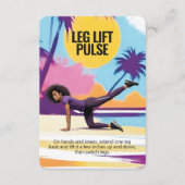 Carte d'entraînement à impulsions Leg Lift avec su (Devant)