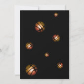 Carte d'entraîneur de Merci photo de basket modern (Dos)