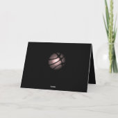 Carte d'entraîneur en Merci noir de baketball méta (Dos)