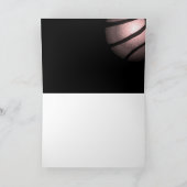 Carte d'entraîneur en Merci noir de baketball méta (Intérieur)