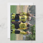 Carte d'entraîneur Merci avec nom d'équipe Photo (Dos)