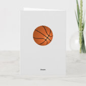 Carte d'entraîneur Merci de basket-ball (Dos)