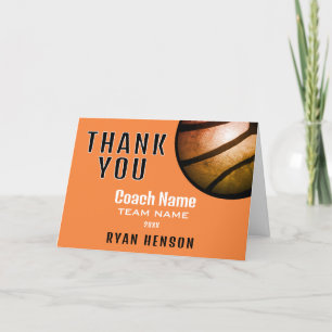 Carte d'entraîneur Merci de boule métallique moder