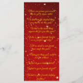 Carte d'entrée Conversation de Noël Jeu de corresp (Dos)