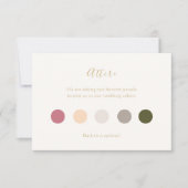 Carte d'entrée élégante et chic Pastels (Devant)