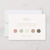 Carte d'entrée élégante et chic Pastels (Devant)