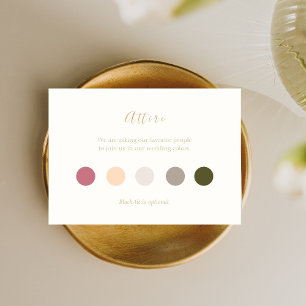 Carte d'entrée élégante et chic Pastels