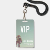 Carte d'entrée VIP All Access Festival Pass Badge  (Face avec cordon)