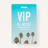 Carte d'entrée VIP All Access Festival Pass Badge  (Devant)