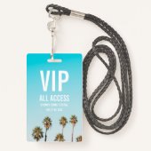 Carte d'entrée VIP All Access Festival Pass Badge  (Derrière avec lanière)