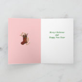 Carte d'entreposage de Noël de singe de réserve (Intérieur)