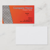 Carte d'entreprise de construction (Devant / Derrière)