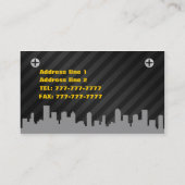 Carte d'entreprise de construction (Dos)