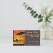 Carte d'entreprise de construction (Debout devant)