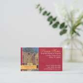 Carte d'entreprise de construction (Debout devant)