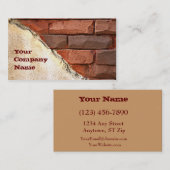 Carte d'entreprise de construction (Devant / Derrière)