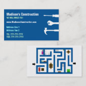 Carte d'entreprise de construction (Devant / Derrière)