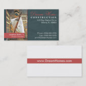 Carte d'entreprise de construction (Devant / Derrière)