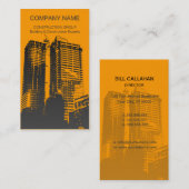 Carte d'entreprise de construction (Devant / Derrière)