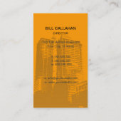 Carte d'entreprise de construction (Dos)