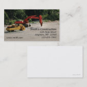 Carte d'entreprise de construction (Devant / Derrière)