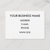 Carte d'entreprise de la grue (Dos)