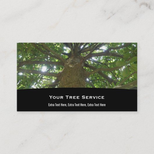 Carte d'entreprise de services d'arbre (Devant)