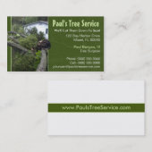 Carte d'entreprise de services d'arbre (Devant / Derrière)