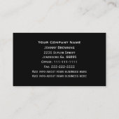 Carte d'entreprise de services d'arbre (Dos)