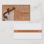 Carte d'entreprise de services d'arbre (Devant / Derrière)