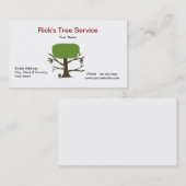Carte d'entreprise de services d'arbre (Devant / Derrière)