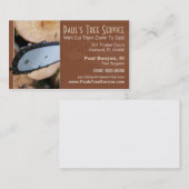 Carte d'entreprise de services de bois de (Devant / Derrière)