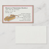 Carte d'entreprise de services de bois de (Devant / Derrière)