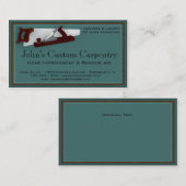 Carte d'entreprise de services de menuiserie (Devant / Derrière)