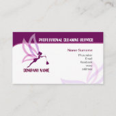 Carte d'entreprise de services de nettoyage (Devant)