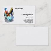 Carte d'entreprise de services de nettoyage (Devant / Derrière)