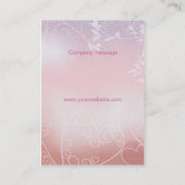 Carte d'entreprise de services de robe de mariage (Dos)