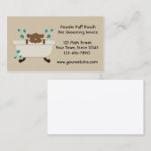 Carte d'entreprise de services de toilettage (Devant / Derrière)