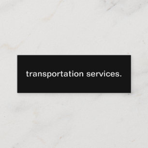 Carte d'entreprise de services de transport