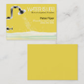 Carte d'entreprise de services de tuyauterie de (Devant / Derrière)