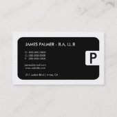 carte d'entreprise d'or de loi de 311-Sleek | (Dos)