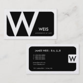 carte d'entreprise d'or de loi de 311-Sleek | (Devant / Derrière)