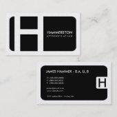 carte d'entreprise d'or de loi de 311-Sleek | (Devant / Derrière)