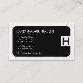 carte d'entreprise d'or de loi de 311-Sleek | (Dos)