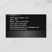 Carte d'entreprise immobilière (Dos)