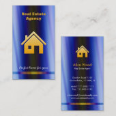 Carte d'entreprise immobilière (Devant / Derrière)